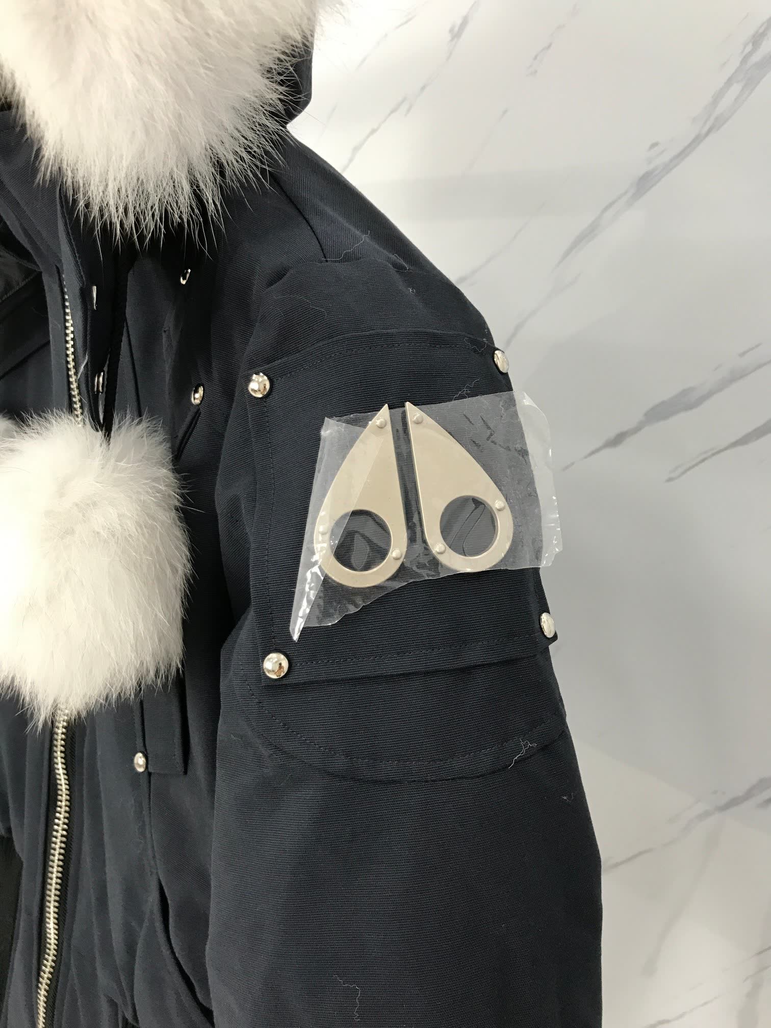 Moose Knuckles Fur-Trimmed Bomber Jacket Moose Knuckles Fur-Trimmed Bomber Jacket